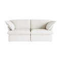 Sky Classic Linen Cloud Sofa, Linen Sectional Sofa Slipcovers - Replacement Covers Only, White