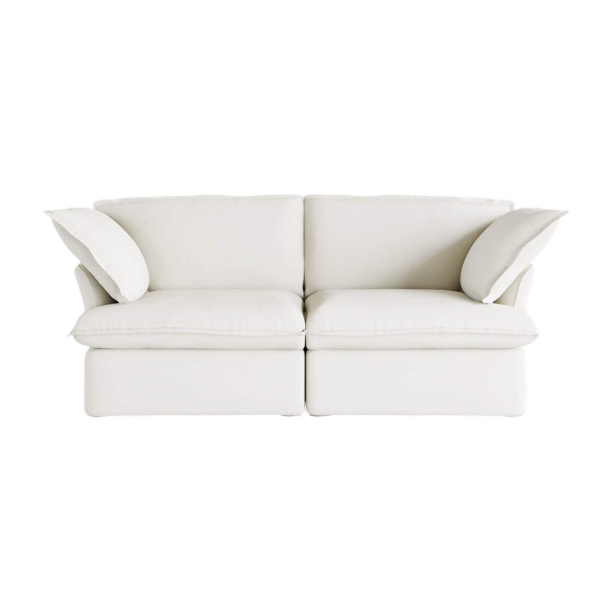 Sky Classic Linen Cloud Sofa, Linen Sectional Sofa Slipcovers - Replacement Covers Only, White