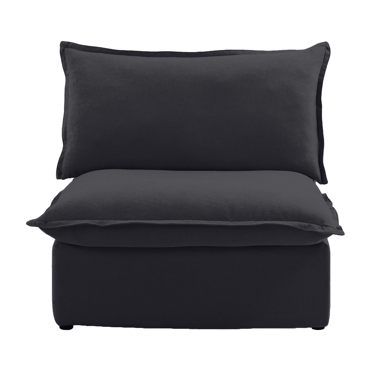 Sky Classic Linen Cloud Sofa, Linen Sectional Sofa Slipcovers - Replacement Covers Only, Black