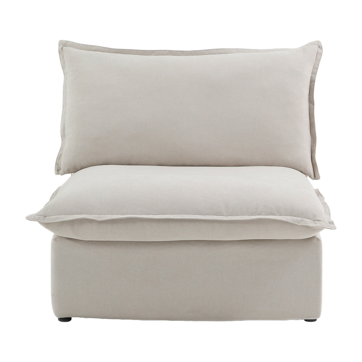 Sky Classic Linen Cloud Sofa, Linen Sectional Sofa Slipcovers - Replacement Covers Only, Beige