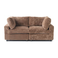 Sky Cloud Pro Sectional Sofa, Plush Slipcovers - Replacement Covers Only, Brown
