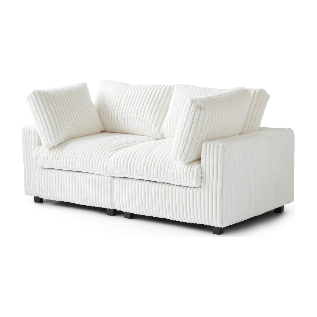 Sky Cloud Pro Sectional Sofa, Plush Slipcovers - Replacement Covers Only, White