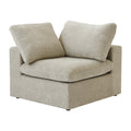 Sky Cloud Sectional Sofa, Linen Slipcovers - Replacement Covers Only, Khaki