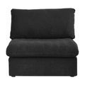 Sky Cloud Sectional Sofa, Linen Slipcovers - Replacement Covers Only, Black