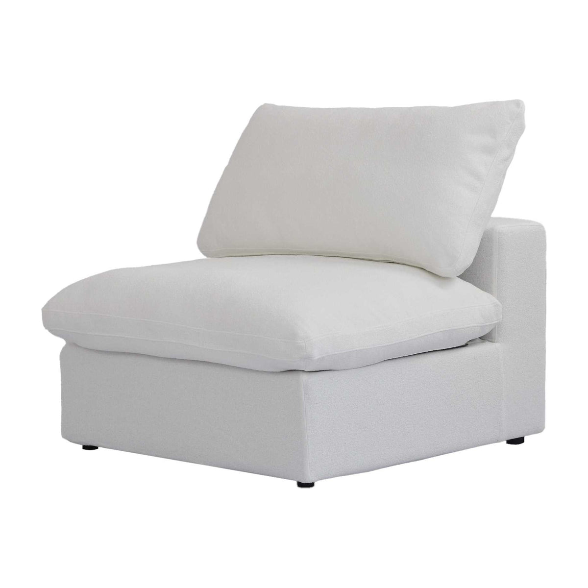Sky Cloud Sectional Sofa, Linen Slipcovers - Replacement Covers Only, White