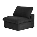 Sky Cloud Sectional Sofa, Linen Slipcovers - Replacement Covers Only, Black