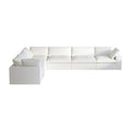 Sky Cloud Sectional Sofa, Modular Washable 160-Inch Linen Corner Sectionals 6-Seaters