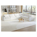 Sky Cloud Sectional Sofa, Modular Washable 160-Inch Linen Corner Sectionals 6-Seaters