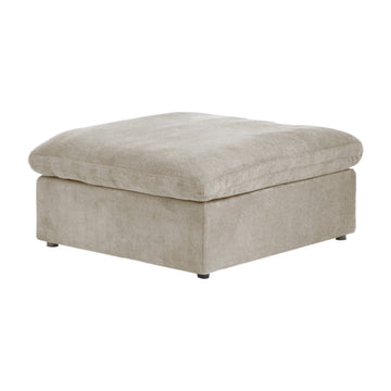 Sky Cloud Sectional Sofa, Modular Washable 40-Inch Linen Ottomans 1-Seaters, Khaki