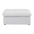 Sky Cloud Sectional Sofa, Modular Washable 40-Inch Linen Ottomans 1-Seaters
