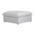 Sky Cloud Sectional Sofa, Modular Washable 40-Inch Linen Ottomans 1-Seaters
