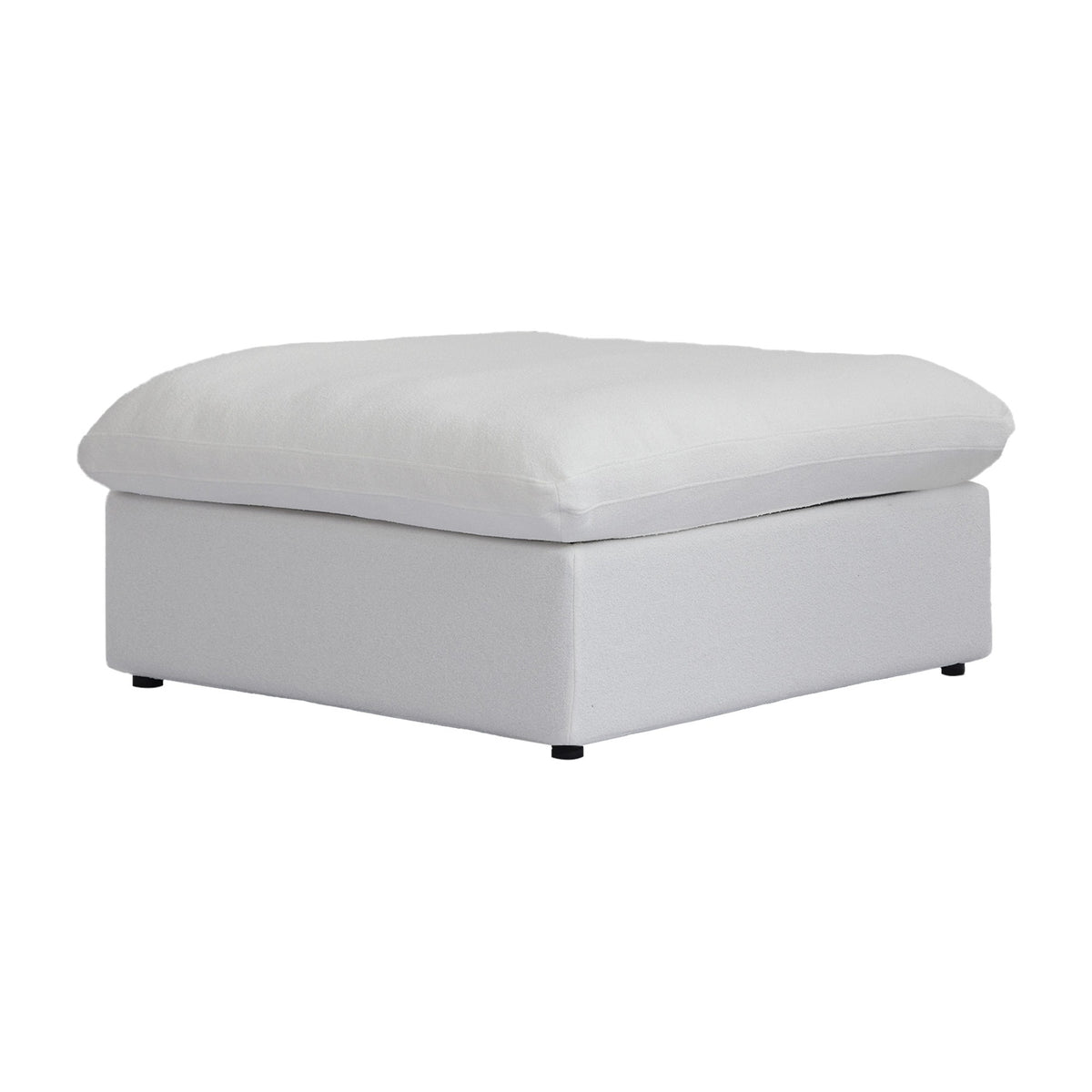 Sky Cloud Sectional Sofa, Modular Washable 40-Inch Linen Ottomans 1-Seaters