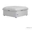 Sky Cloud Sectional Sofa, Modular Washable 40-Inch Linen Ottomans 1-Seaters