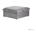 Sky Cloud Sectional Sofa, Modular Washable 40-Inch Linen Ottomans 1-Seaters