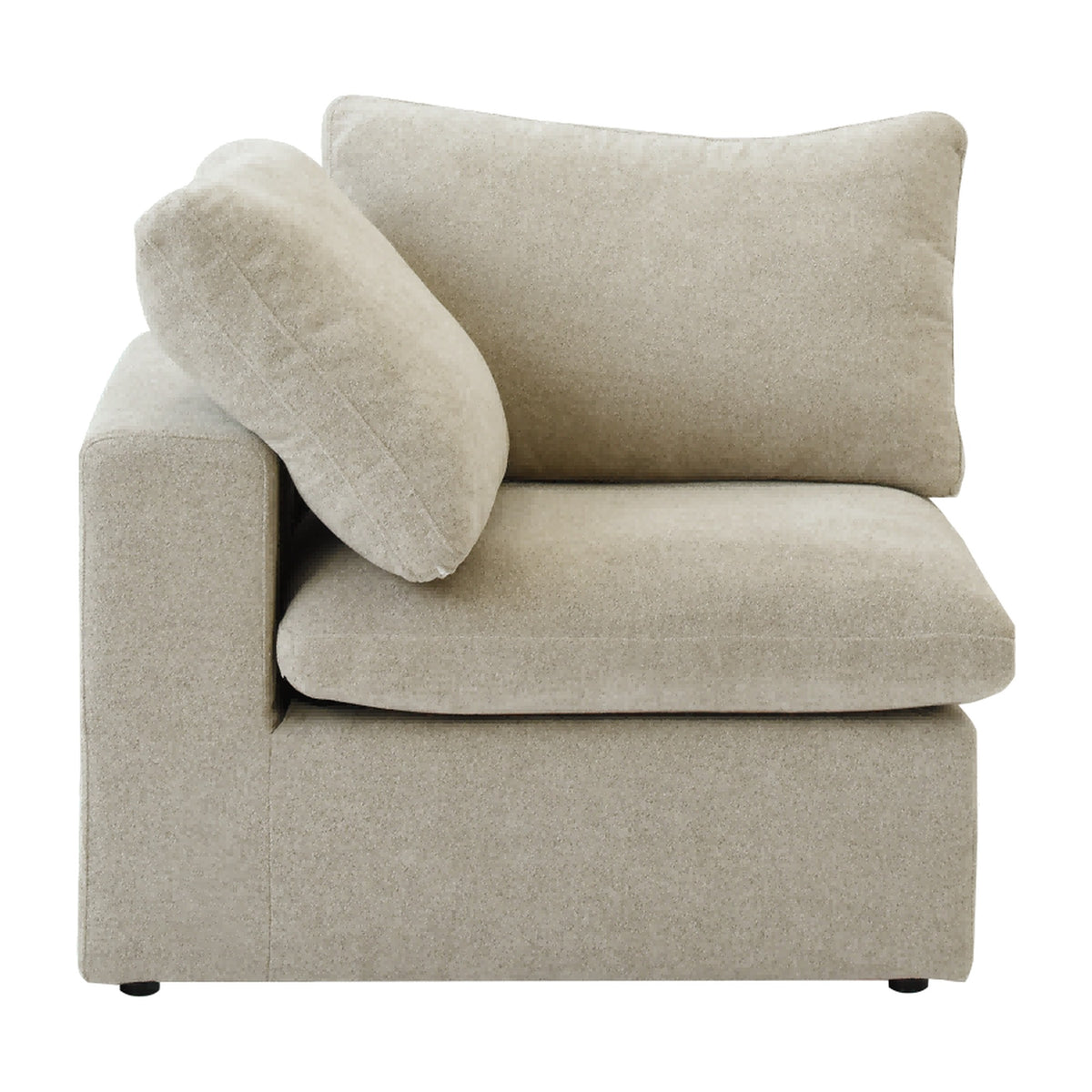 Sky Cloud Sectional Sofa, Replaceable Cover 40-Inch Linen Single Sofa 1-Seaters