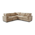 Sky Modular Track Arm Sectional Cloud Sofa, Skin-Friendly Washable Deep Seat V-Shaped Corner Sectional Sofa, Khaki