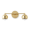 Sleek Mid-Century Wall Light in polished brass