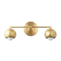 Sleek Mid-Century Wall Light in brushed brass