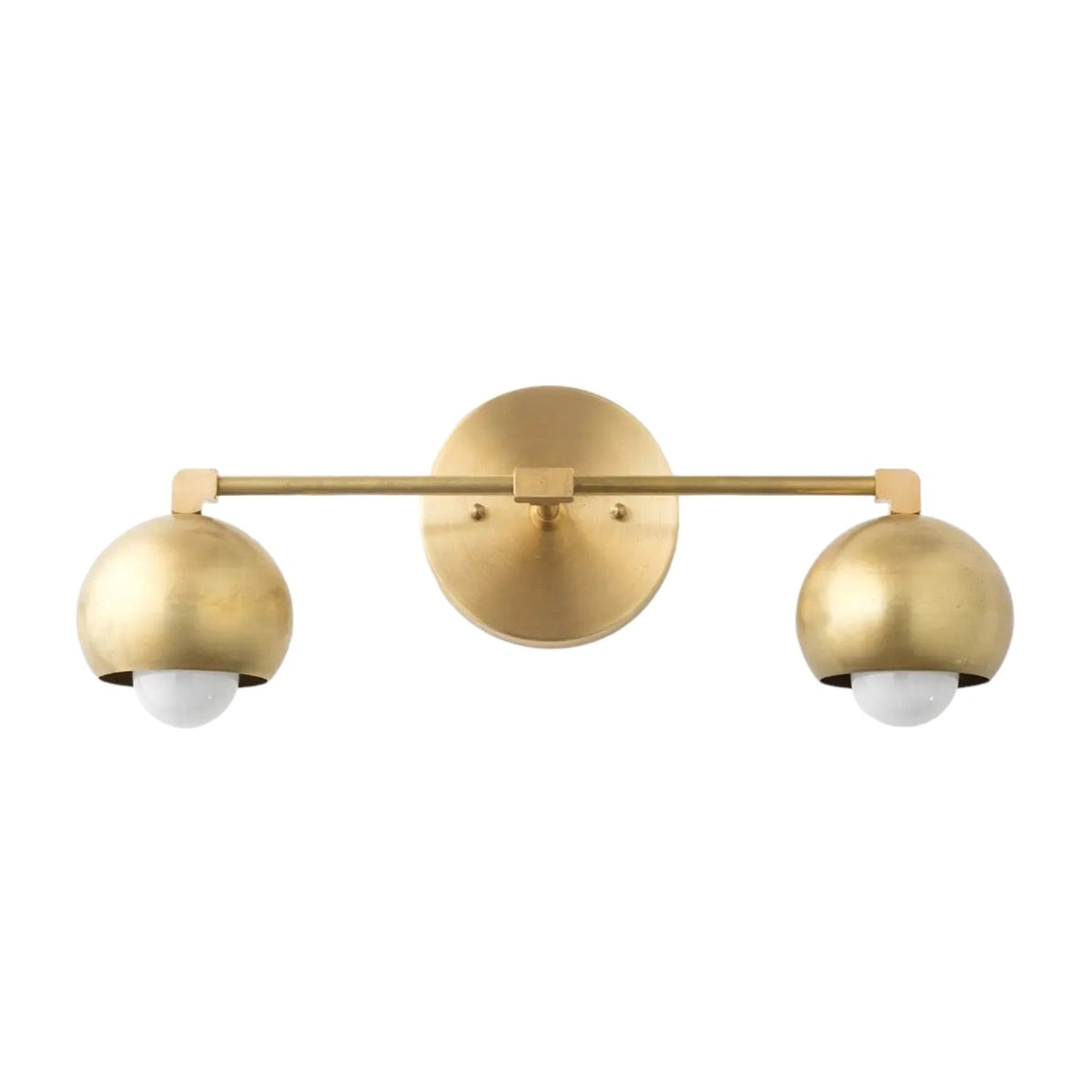 Sleek Mid-Century Wall Light in brushed brass