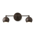 Sleek Mid-Century Wall Light in blackened brass
