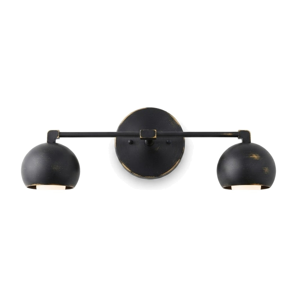 Sleek Mid-Century Wall Light in antique black