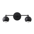 Sleek Mid-Century Wall Light in matt black