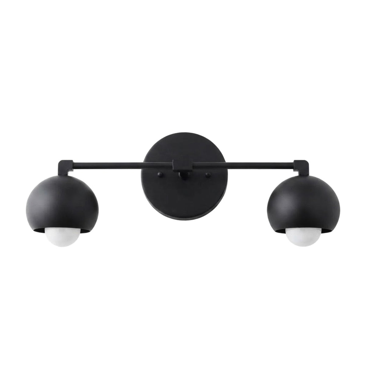 Sleek Mid-Century Wall Light in matt black