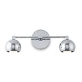 Sleek Mid-Century Wall Light in polished chrome