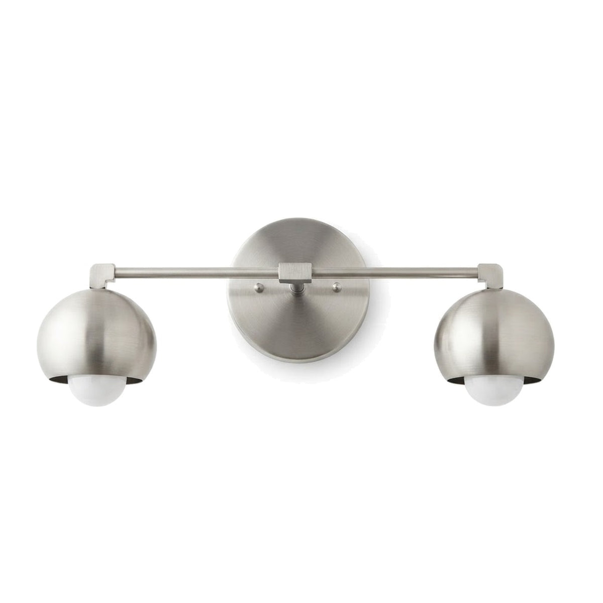 Sleek Mid-Century Wall Light in brushed chrome