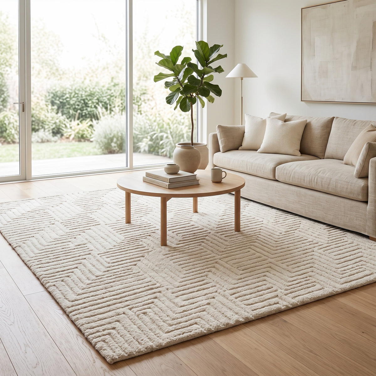 Soft and Cozy Shag Rug in a living room