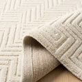 Soft and Cozy Shag Rug, folded corner showing the back