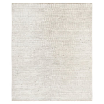 Solid Ivory Ribbed, full view on a white background
