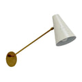 Stilnovo Mid-Century Brass Cone Wall Sconce in polished brass