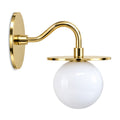 Stilnovo Style Brass Sputnik One Light Wall Sconce in polished brass