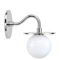 Stilnovo Style Brass Sputnik One Light Wall Sconce in polished chrome