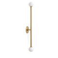 Stilnovo Style Brass Sputnik Wall Sconce in brushed brass