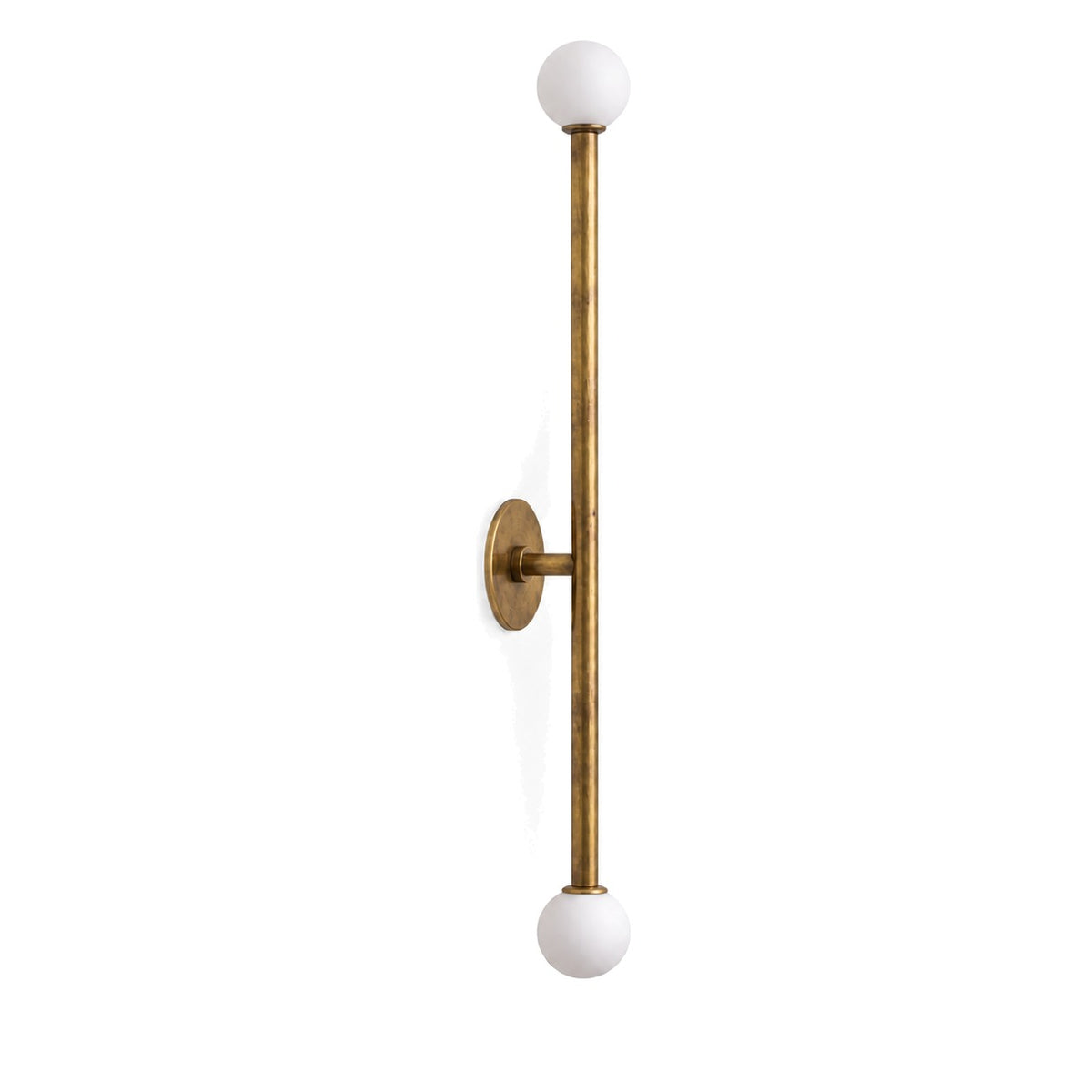 Stilnovo Style Brass Sputnik Wall Sconce in raw brass
