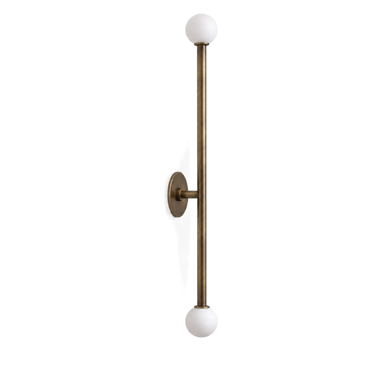 Stilnovo Style Brass Sputnik Wall Sconce in antique brass