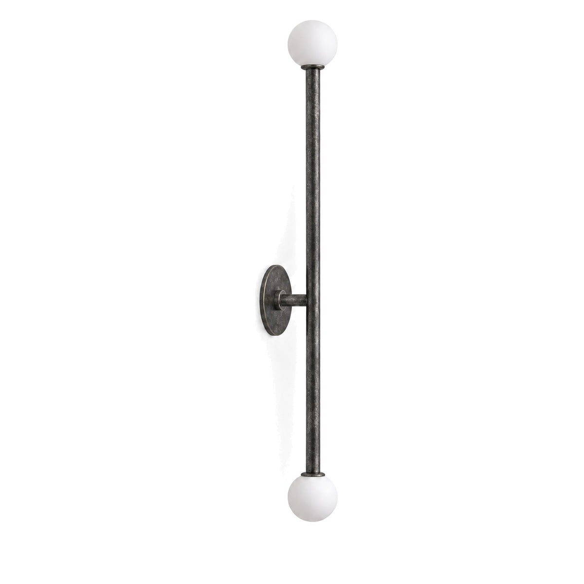 Stilnovo Style Brass Sputnik Wall Sconce in antique black