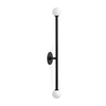 Stilnovo Style Brass Sputnik Wall Sconce in matt black
