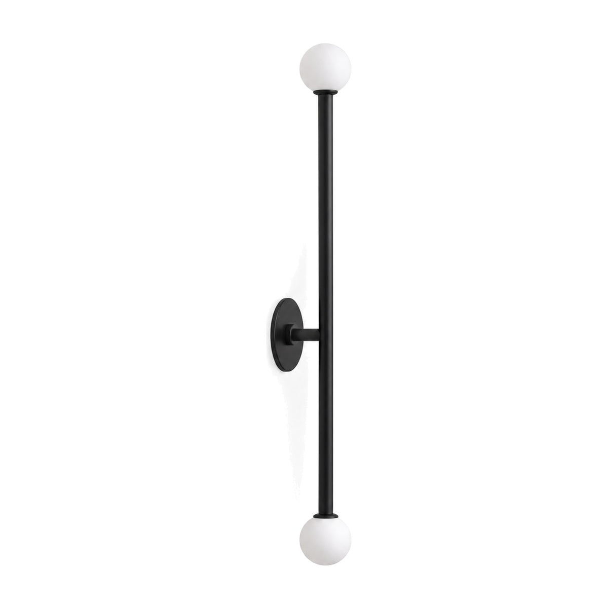 Stilnovo Style Brass Sputnik Wall Sconce in matt black