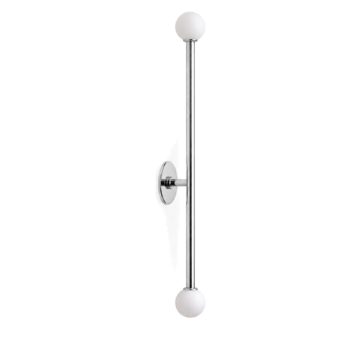 Stilnovo Style Brass Sputnik Wall Sconce in polished chrome