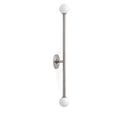 Stilnovo Style Brass Sputnik Wall Sconce in brushed chrome