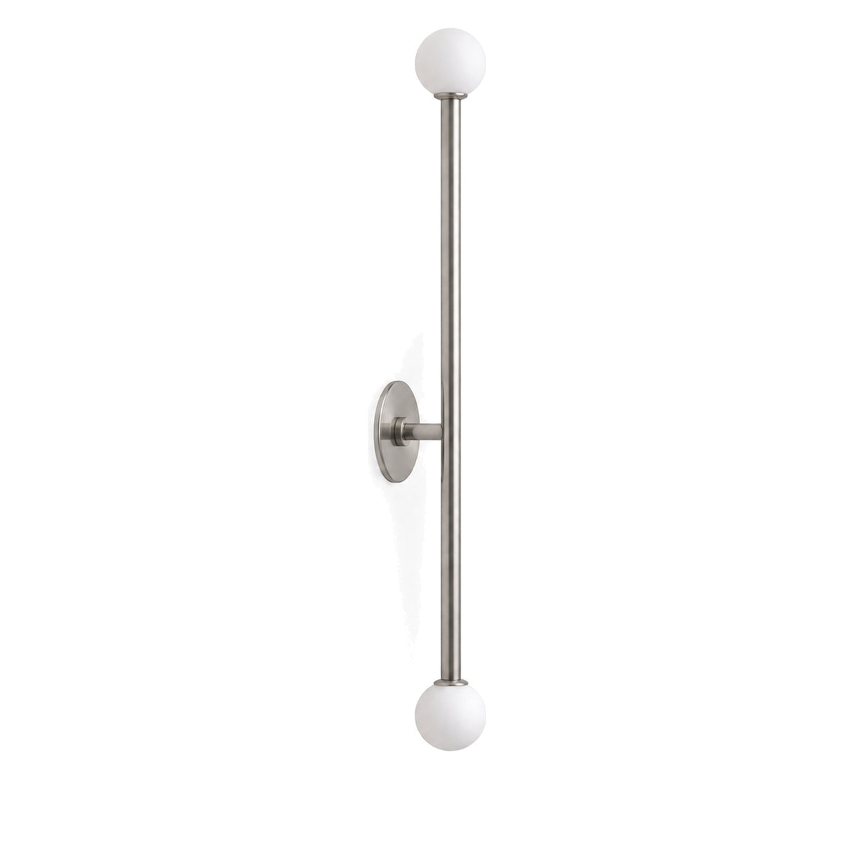 Stilnovo Style Brass Sputnik Wall Sconce in brushed chrome