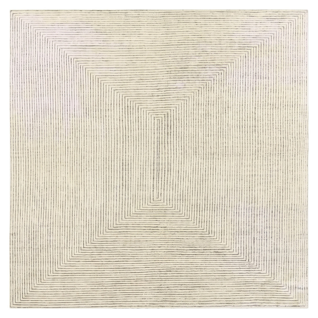Stripe exquisite rug, full view on a white background
