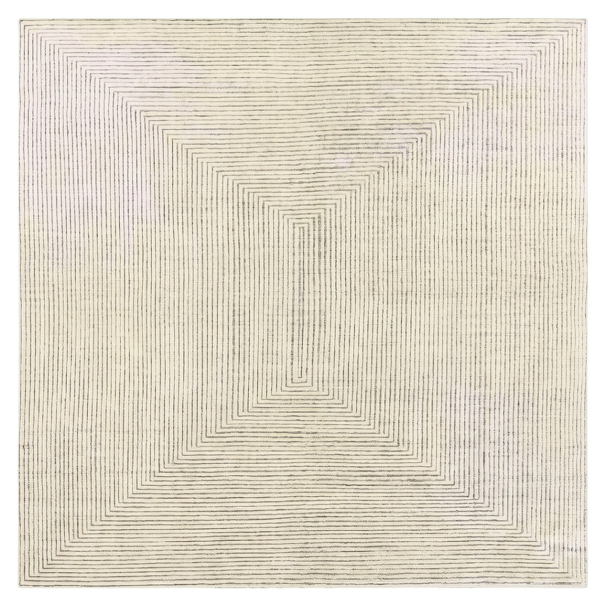 Stripe exquisite rug, full view on a white background