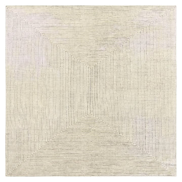 Stripe exquisite rug, full view on a white background