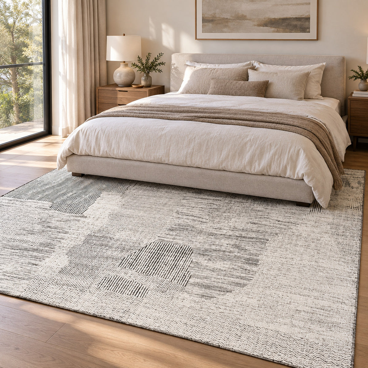 Subdued in a bedroom