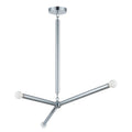 Three-Light Modern Stilnovo Ceiling Lamp in polished chrome
