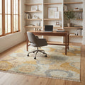 Tiffany Colorful Area Rugs in a home office